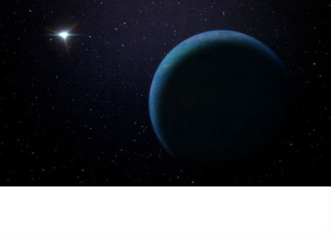 كوكب خارج المجموعة الشمسية يدور حول نجم بعيد يشبه 