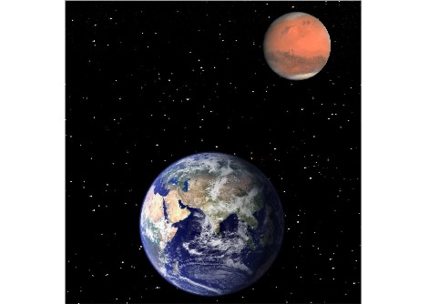 تدفع جاذبية المريخ التيارات المحيطية على الأرض