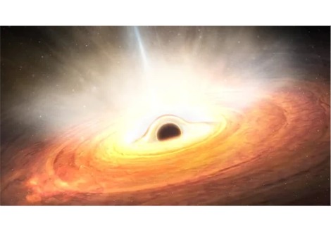  تم الكشف عن سرعة دوران الثقب الأسود في دراسة جديدة عن الزمكان المتماوج