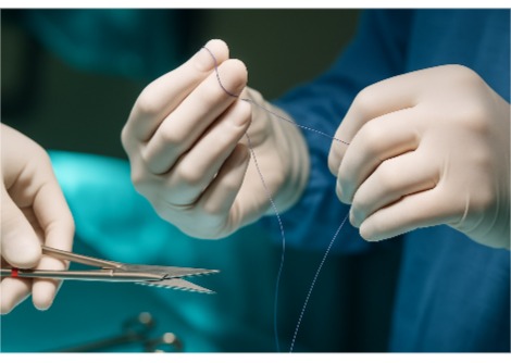 تستخدم الغرز الكهربائية الجديدة حركة العضلات لتسريع عملية الشفاء