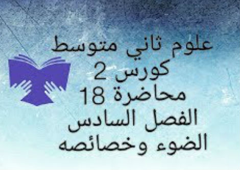 الفصل السادس الضوء وخصائصه