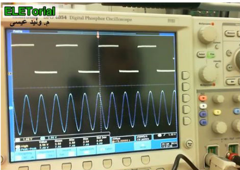  راسم الاشارة عمليا (Oscilloscope)