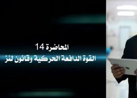 محاضرة 14 مغناطيسية وتيار متردد_ القوة الدافعة الحركية وقانون لينز جامعة الأزهر - غزة